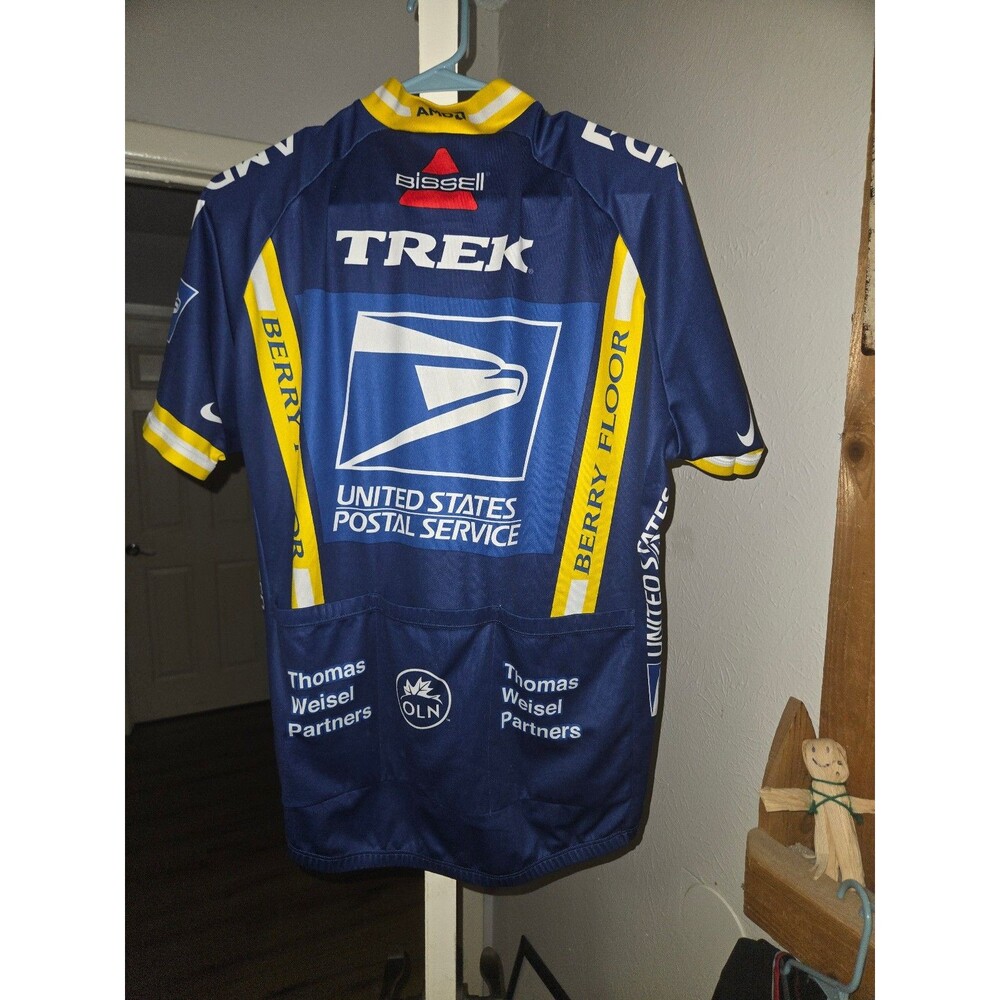 Nike USPS Tour de France Lance Armstrong Team Cycling Jersey Sz XL